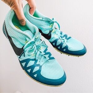 Nike Men's Aqua Blue Running Track Zoom M Athletic Shoes Size 9